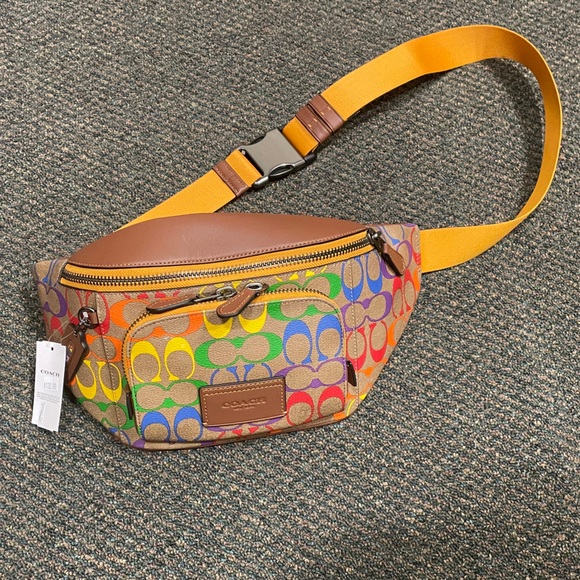Rainbow COACH Fanny Pack - BRAND NEW w/ Tags - Picture 1 of 4